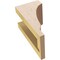 Ekena Millwork 4"W x 4"D x 8"H Wide Moab Rough Cedar Woodgrain TimberThane Corbel, Primed Tan CORUR04X04X08MOARCPR - alternate 4
